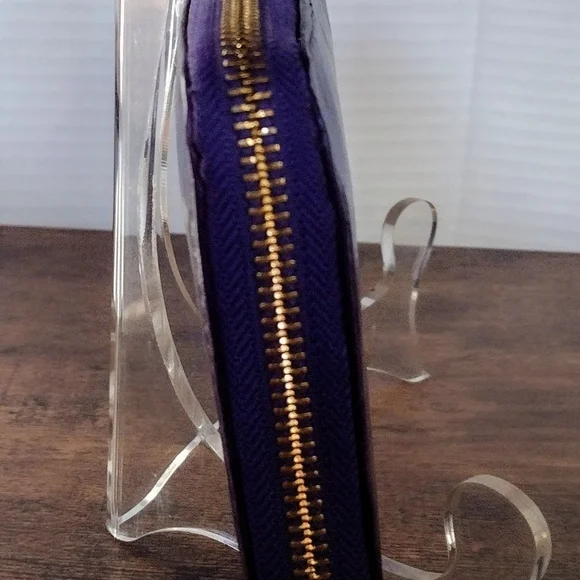 Tory Burch Purple Leather Wallet - Picture 5 of 10